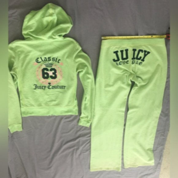 Juicy Couture Pants - Juicy Couture vintage green 2 piece track suit.